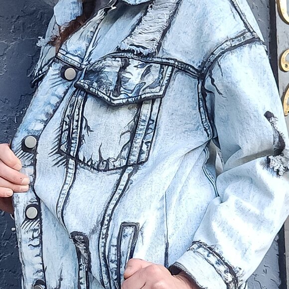 Jean Jacket with cell shading - Picture 2 of 2